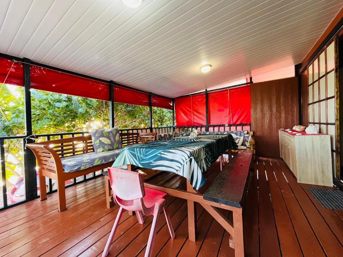 Moorea Temae Bungalow Lory Bord De Mer Esterno foto